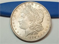 OF) High grade 1886 silver Morgan dollar