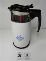 Vintage Corning Blue Flower Coffee Pot - Complete