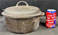 Antique Cast Iron Dutch Oven Pot with Handle