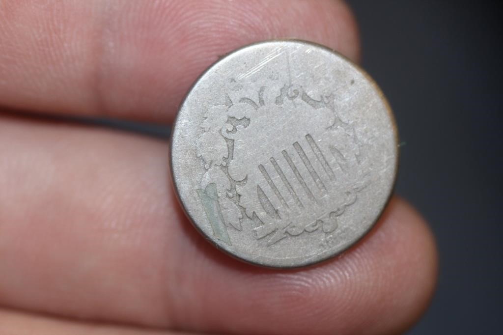 An 1867 Shield Nickel
