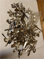 Huge lot of vintage and antique silverware