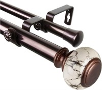 Rod Desyne 1 Prince Double Curtain Rod, 160-240 in