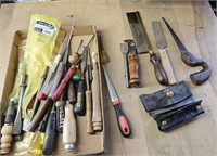Chisels, hand saws, files and more