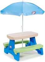 ULN-Little Tikes Easy Store Picnic Table with Umbr