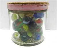 Jar of Marbles 3"T