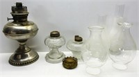 Rayo Oil Lamp w/Globes