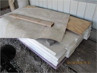 Group of insulation board & styrofoam 10.5"x96"