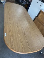 Oak table w/Formica top 94x40"