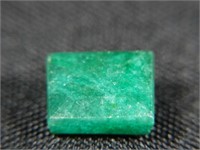 Certified 6.40 Cts Emerald Cut  Natural Emerald