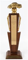 1963 Debo Speedway Mid Season 1st Place Trophy