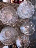 Misc Clear Glass Bowls (14 pcs)