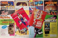 Pinball Arcade Brochure Lot Atari Bally Gottlieb's