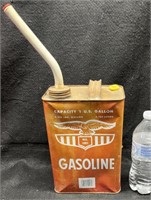 VTG. METAL ONE GALLON GAS CAN