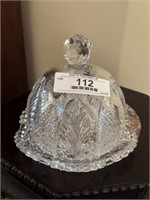 Cut Glass Butter Dish