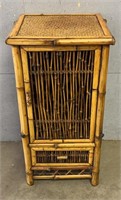 Bamboo & Wood Wine Cabinet