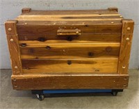 Heavy Solid Oak Wood Chest