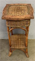 Wicker Plant Stand