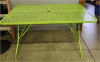 Vintage Green Metal Table