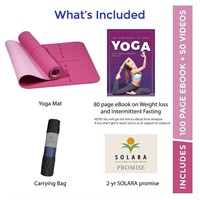 Premium Yoga Mat 6 feet Non Slip Color Pink &
