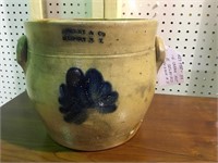 1 GALLON CREAM POT E. SELBY & CO HUDSON NY