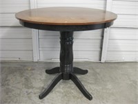 Round Wood Counter Height Dining Table