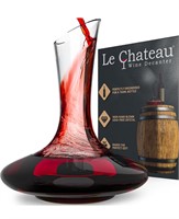 Red Wine Decanter - Hand Blown, Lead-Free