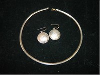 925 World Earrings & 925 Necklace