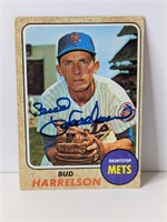 Bud Harrelson Autograph Card