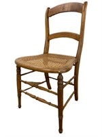 Antique Caned Wooden Chair