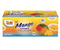 Dole Mango Chunks Fruit Cups, 4 oz
