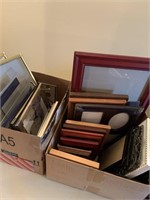 2 boxes picture frames