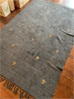 Navy blue area rug