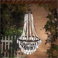 Garden Meadow Solar Beaded Hanging Chandelier