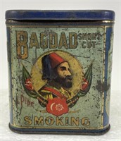 Bagdad Short Cut Tobacco Advertising Pocket Tin