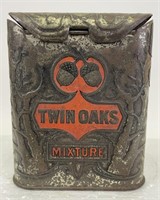 Twin Oaks Tobacco Advertising Pocket Tin