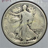 1917-S Obv Walking Liberty Half Dollar