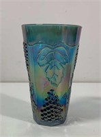Vintage Indiana Harvest Blue Carnival Glass