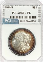 1882-S Morgan Silver Dollar MS-65 + PL