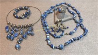 Sterling & Lapis Jewelry, 6 Pieces