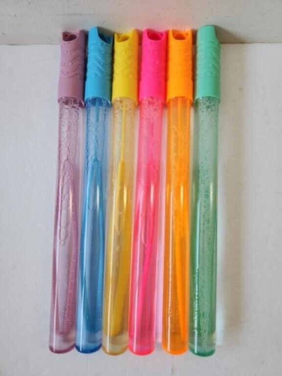 6 bubble wands 13in