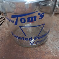Tom's Peanut Counter Vending Jar with Lid