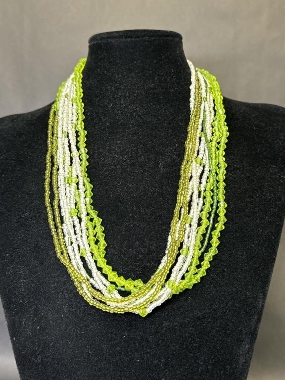 Multi-Strand Seed Bead Necklace