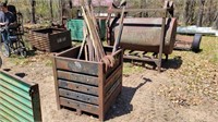 Scrap Bin with T Posts