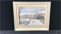 Arentz, Watercolor & Gouache Winter Landscape