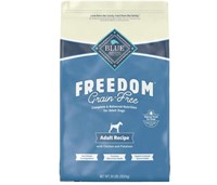 3- Blue Buffalo Freedom Grain Free Adult Dog Food