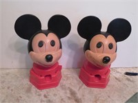 Pair Hasbro Mickey Mouse Gumball Machines