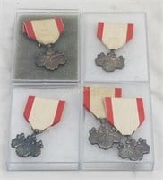 5 Japanese Military Order Of Rising Sun Medels