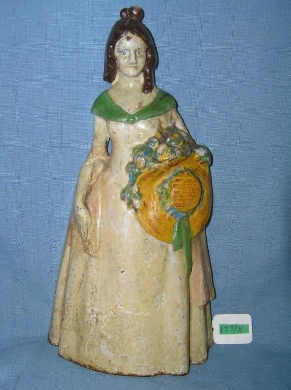 Floral boquet door stop all circa early 1900s