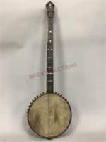 Vintage Banjo with Mother of Pearl Inlay