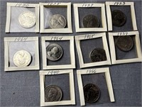 Vintage Lot Canadian Nickels See Photos for